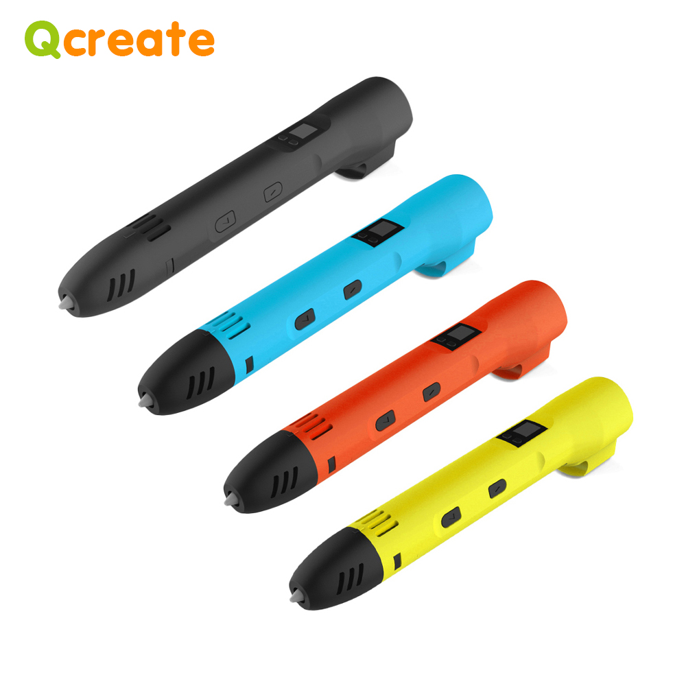Abs Filament - QCREATE 3D-Druckstift, 1,75 mm PLA-ABS-Filament, LCD-Display,