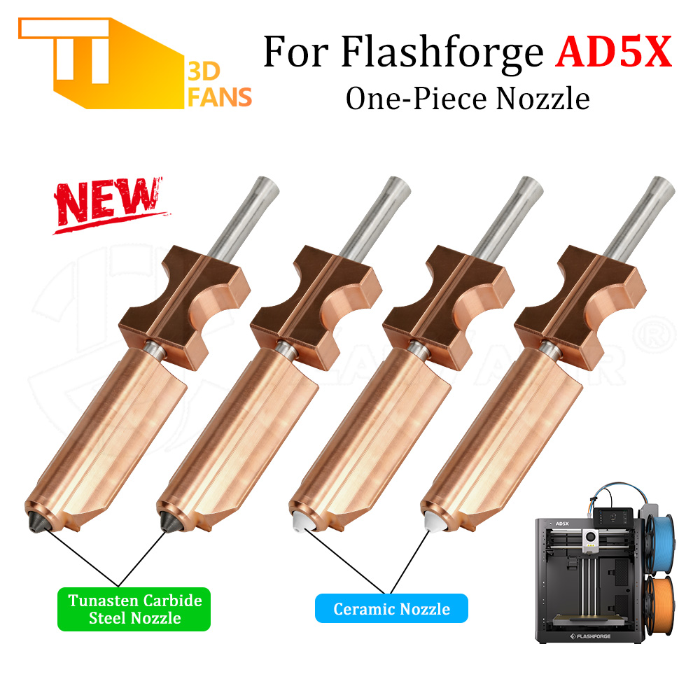 Nozzle Tungsten - Verbesserte Bimetall-Wolfram-Keramik-Düsenbaugruppe für den Flashforge AD5X