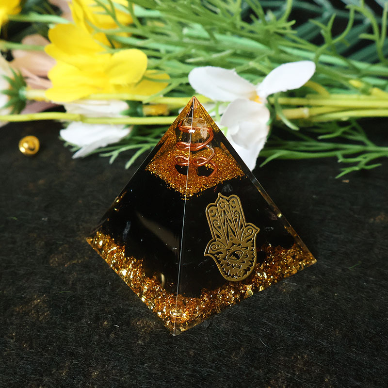 Hamsa-Hand Harz-Kristallpyrami – Resin Bewertung und Preis