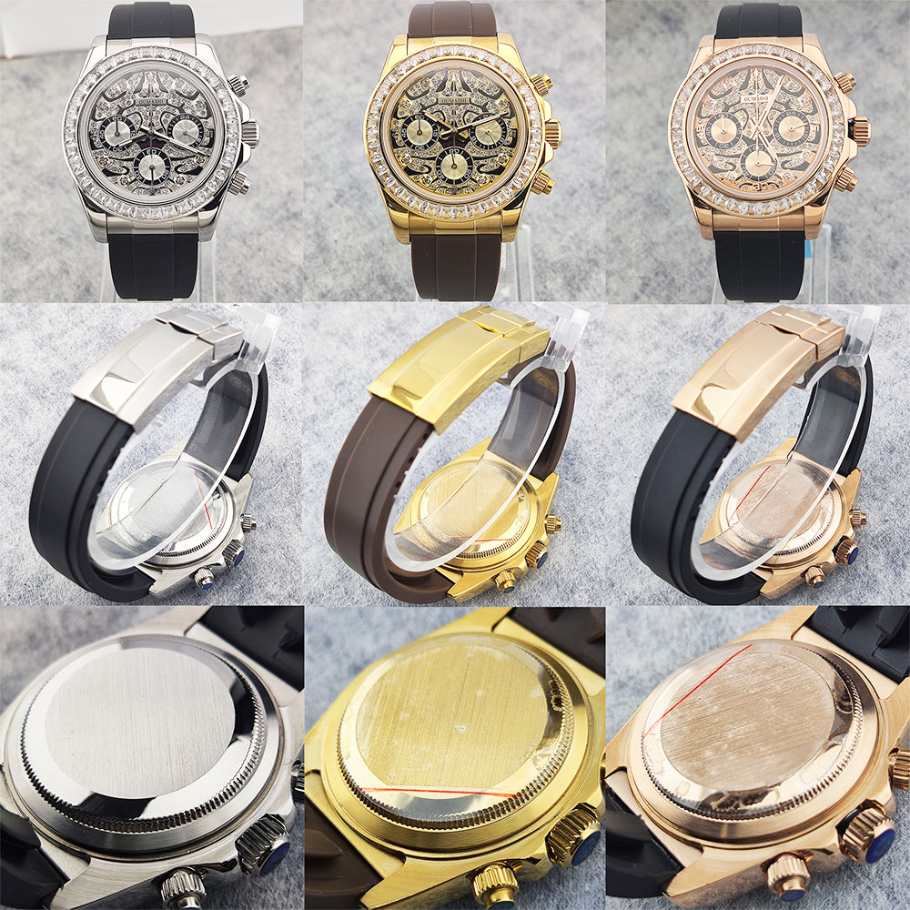 39mm Herrenuhr VK63 Uhrwerk Qu – Glass Bed Bewertung und Preis