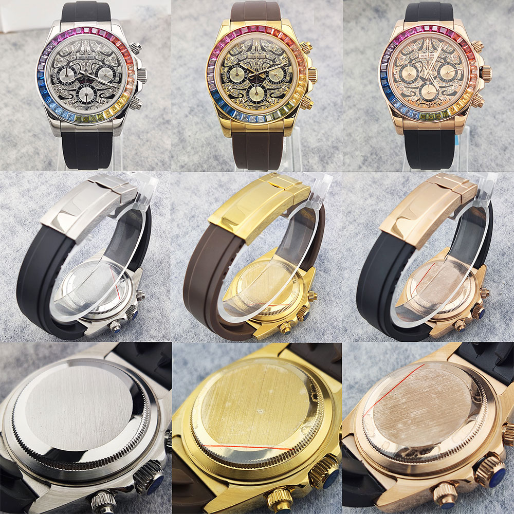 39mm Herrenuhr VK63 Uhrwerk Qu – Glass Bed Bewertung und Preis